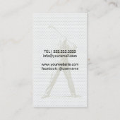 Golflehrer Beruflich Visitenkarte (Rückseite)