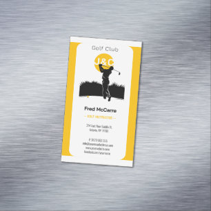 Golflehrer   Berufliche Golfunterricht Magnetische Visitenkarte