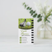 Golflehrer | Berufliche Golfunterricht Visitenkarte (Stehend Vorderseite)