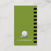 Golflehrer | Berufliche Golfunterricht Visitenkarte (Rückseite)