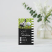 Golflehrer | Berufliche Golfunterricht Visitenkarte (Stehend Vorderseite)