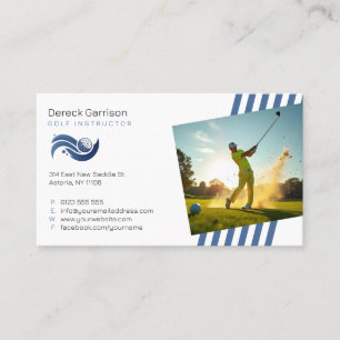Golflehrer   Beruflicher Lehrer Visitenkarte