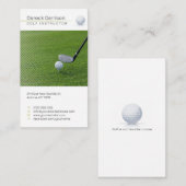 Golflehrer | Beruflicher Lehrer Visitenkarte (Vorne/Hinten)