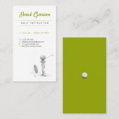 Golflehrer | Beruflicher Lehrer Visitenkarte (Vorne/Hinten)