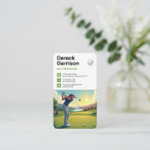 Golflehrer | Best Sports Visitenkarte (Stehend Vorderseite)