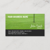 Golflehrer Grüner Rasen Visitenkarte (Vorderseite)