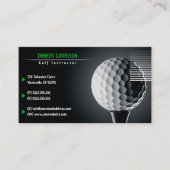 Golflehrer | Perfekter Sport Visitenkarte (Vorderseite)