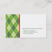 Golflehrer-Visitenkarten Visitenkarte (Rückseite)