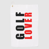 Golfliebhaber Golfhandtuch (Vorderseite)
