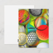 Golfliebhaber Mitteilungskarte (Vorne/Hinten)