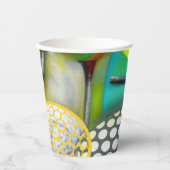 Golfliebhaber Pappbecher (Vorderseite)