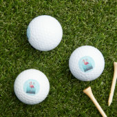 Golfliebhaber Persönliche Flamingo Monogram Golfball (Insitu Gras)