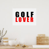 Golfliebhaber Poster (Küche)