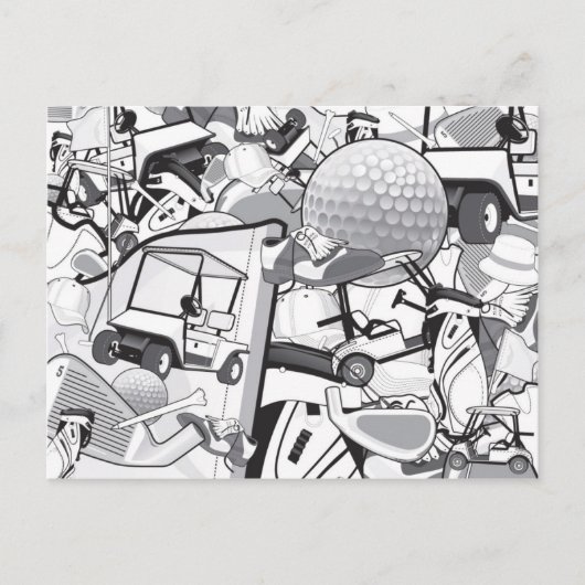 Golfliebhaber Postkarte (Vorderseite)