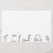 Golfliebhaber: Vom T-Shirt zum Grünen Briefpapier (Rückseite)