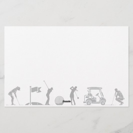 Golfliebhaber: Vom T-Shirt zum Grünen Briefpapier (Rückseite)