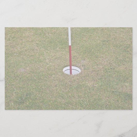 Golfloch Briefpapier (Vorderseite)