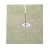Golfloch Notizblock (Vorderseite)