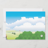 Golfmobil-Einladung Einladung (Rückseite)