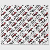 Golfmobil Geschenkpapier (Flach)