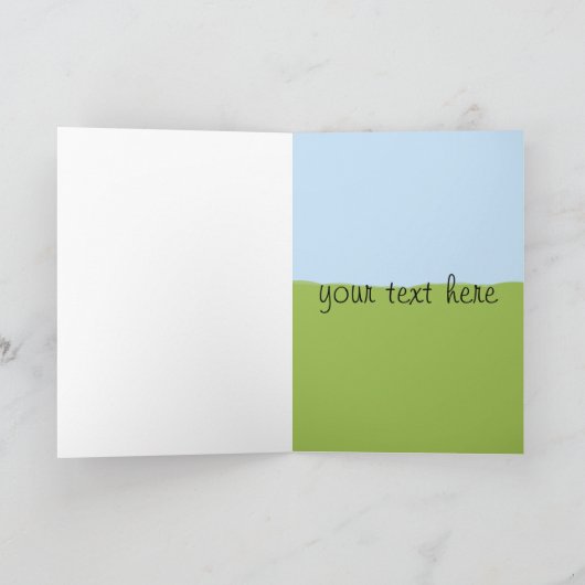 Golfmobil - kundengebundene Gruß-Karte Karte (Innenseite)