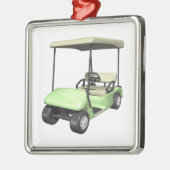 Golfmobil Ornament Aus Metall (Links)