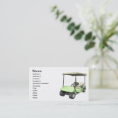 Golfmobil Visitenkarte (Stehend Vorderseite)