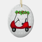 Golfmobil-Weihnachten 1 Keramik Ornament (Rechts)