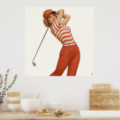Golfmode der 1980er Jahre - Kunstdruck Poster (Küche)