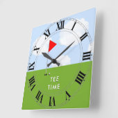 Golfnovelty-Geschenke Quadratische Wanduhr (Winkel)