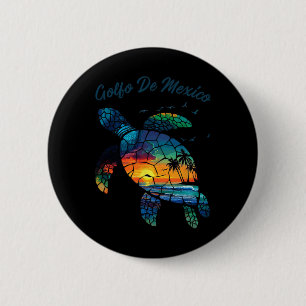 Golfo de Mexico Viva Mexiko Golf von Mexiko Souven Button
