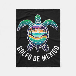 Golfo de Mexico Viva Mexiko Golf von Mexiko Souven Fleecedecke