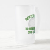 Golfologist Mattglas Bierglas (VorderseiteRechts)