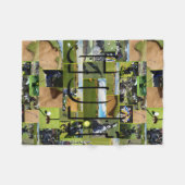 Golfoto-Collage und -Logo, klein Fleecedecke (Vorderseite (Horizontal))