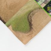 Golfoto-Collage und -Logo, klein Fleecedecke (Ecke)