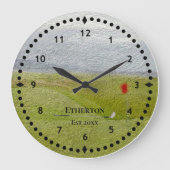 Golfparcours Große Wanduhr (Vorderseite)