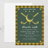 Golfparty Einladung (Vorne/Hinten)