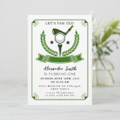 Golfparty Einladung (Stehend Vorderseite)