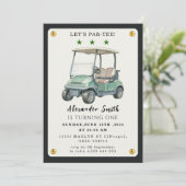 Golfparty Einladung (Stehend Vorderseite)