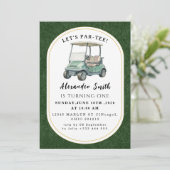 Golfparty-Einladung Einladung (Stehend Vorderseite)