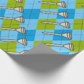 Golfparty Geschenkpapier (Ecke)