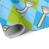 Golfparty Geschenkpapier (Rolleneckpunkt)