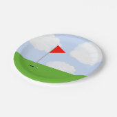 Golfparty Pappteller (Schrägansicht)