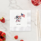 Golfparty zum amerikanischen 4. Juli Serviette (Beispiel)