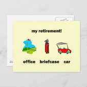 Golfpause Postkarte (Vorne/Hinten)