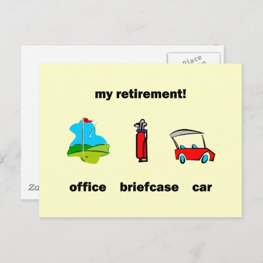 Golfpause Postkarte (Vorne/Hinten)