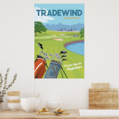 Golfplakat Poster (Küche)