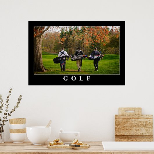 Golfplakat Poster (Küche)