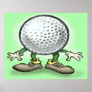 Golfplakat Poster