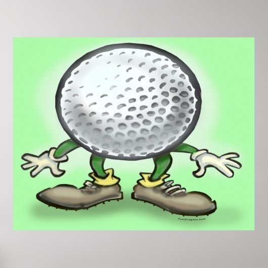 Golfplakat Poster (Vorne)
